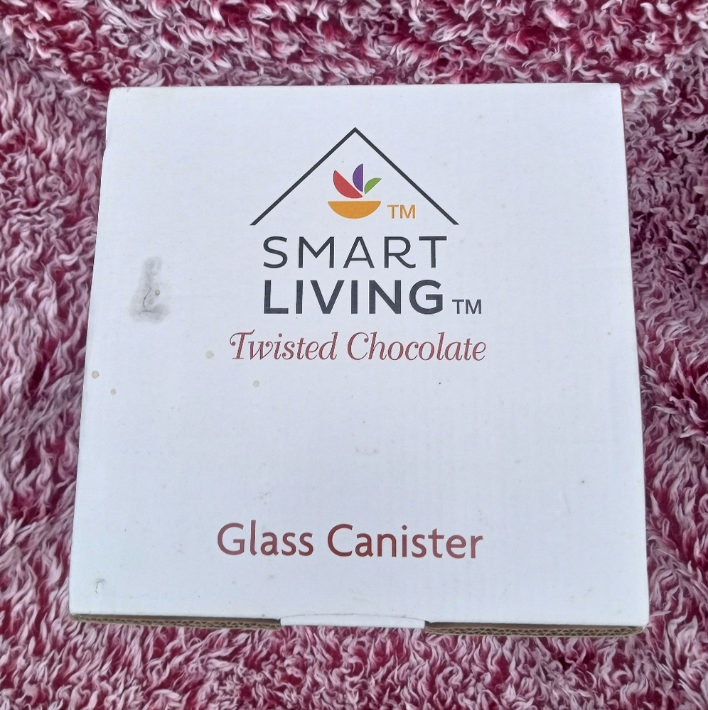 NIB Glass Canister Twisted Chocolate - Picture 7 of 10
